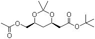 4R-順-6-乙酰氧基甲基-2,2-二甲基-1,3-二氧雜-4-乙酸異丙酯