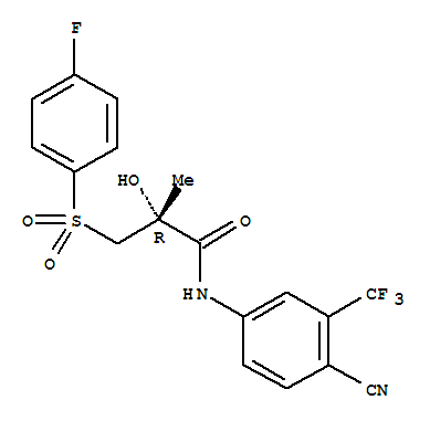 (R)-比卡魯胺; (2R)-N-[4-氰基-3-三氟甲基苯基]-3-[(4-氟苯基)磺?；鵠-2-羥基-2-甲基丙酰胺