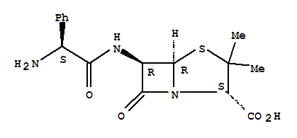 (2S,5R,6R)-6-{[(2S)-2-氨基-2-苯基乙酰基]氨基}-3,3-二甲基-7-氧代-4-硫雜-1-氮雜雙環(huán)[3.2.0]庚烷-2-羧酸