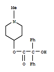羥基-二苯基-乙酸 1-甲基-哌啶-4-基酯