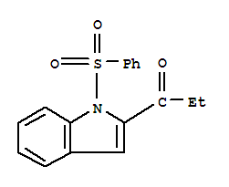 2-(1-氧代丙基)-1-(苯基磺?；?-1H-吲哚