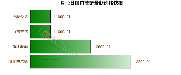 1月12日國內(nèi)苯酐最新價格快報
